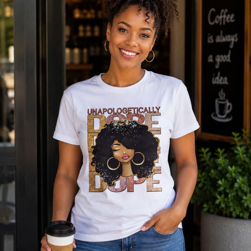 Unbranded Women's White and Gold T-shirt